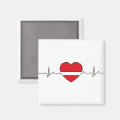 ハートデザイン マグネット (正面/裏面)