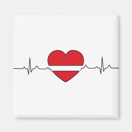 ハートデザイン マグネット (正面)