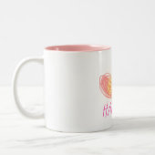 ハートデザインMUG ツートーンマグカップ (左)