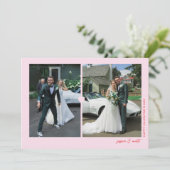 ハートデュオ ピンク バレンタインデー フォトカード シーズンカード (スタンド正面)