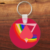 ハートトライボ反転キーチェーン キーホルダー (正面)