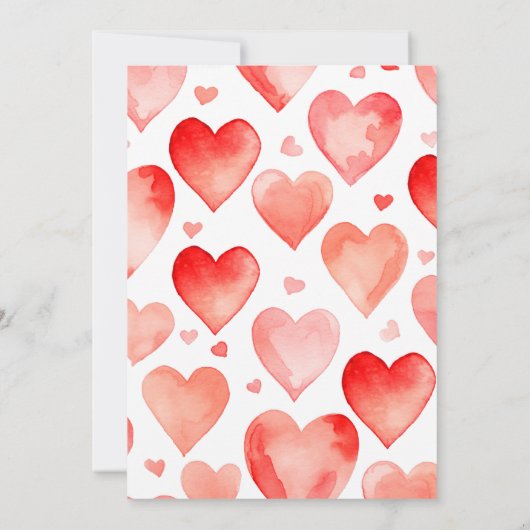 ハートトラックのバレンタインデー 招待状 (裏面)