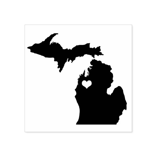 ハートトラバースシティミシガンラバースタンプ ラバースタンプ (インプリント)