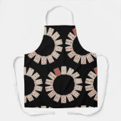 ハートトランプ円 エプロン (正面)
