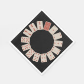 ハートトランプ円 スタンダードランチョンナプキン (角)