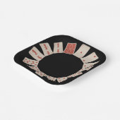 ハートトランプ円 ペーパープレート (傾斜あり)