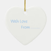 ハートトリオオーナメント セラミックオーナメント (裏面)