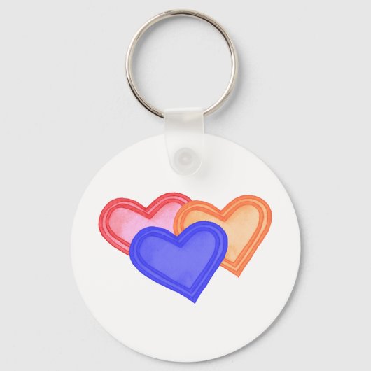 ハートトリオキーチェーン キーホルダー (正面)