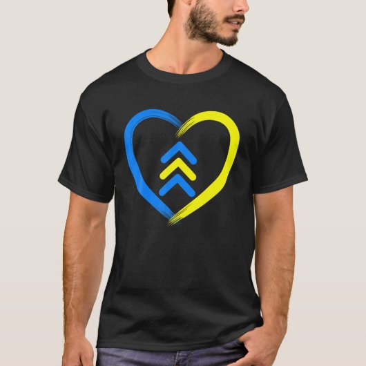 ハートトリソミー21認識度ワールドダウン症候群の日 Tシャツ (正面)