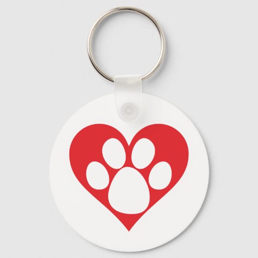 ハートドッグポー キーホルダー (正面)