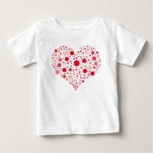 ハートドット ベビーTシャツ