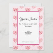 ハートドット 招待状 (正面)