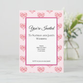 ハートドット 招待状 (スタンド正面)