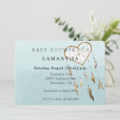 ハートドリームキャッチャー赤ちゃんシャワー 招待状 (スタンド正面)