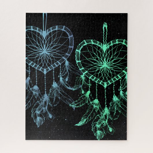 ハートドリームキャッチャー ジグソーパズル (縦)