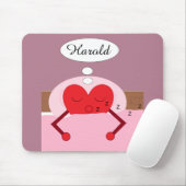 ハートドリームピンクと紫 マウスパッド (マウス)