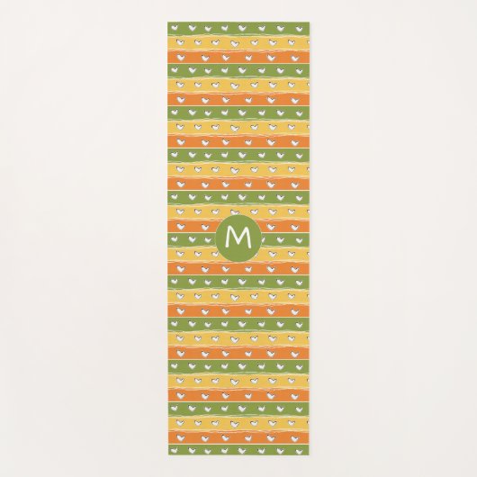 ハートドードレカスタムスモノグラムヨガマット ヨガマット (正面)