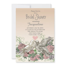 ハートドーブバラピンクロマンスブライダルシャワー