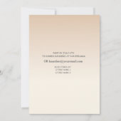 ハートドーブバラピンクロマンスブライダルシャワー 招待状 (裏面)