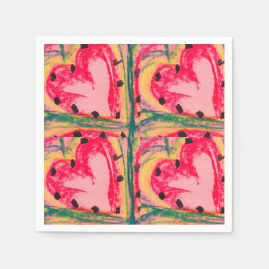 ハートドーム スタンダードカクテルナプキン (正面)