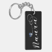 ハートナウル国旗、愛ナウル、ナウル共和国 キーホルダー (正面左)