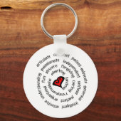 ハートナースコピー キーホルダー (正面)