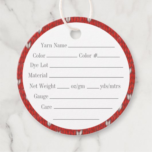 ハートニット2"丸糸ラベル フェイバータグ (正面)