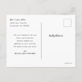 ハートニューホームスイートホーム インビテーションポストカード (裏面)