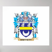 ハートネットコートオブアームズ – 家紋 ポスター (正面)