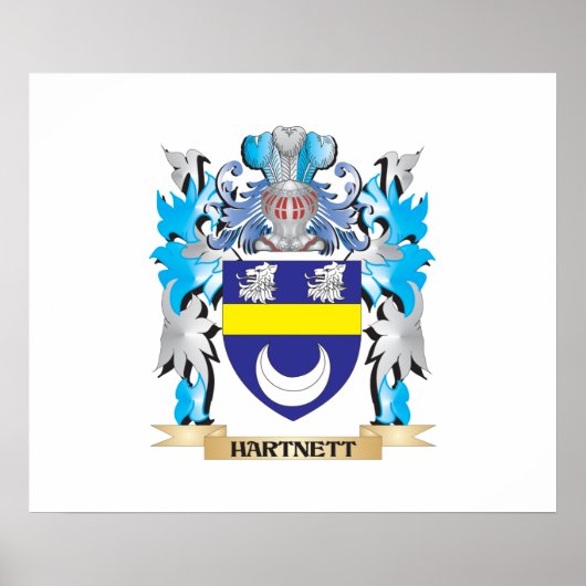 ハートネットコートオブアームズ – 家紋 ポスター (正面)