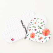 ハートノートブック（水彩花） ノートブック (内部)