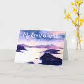 ハートハイランズ水彩挨拶カード カード (黄色い花)