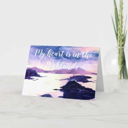 ハートハイランズ水彩挨拶カード カード (正面)