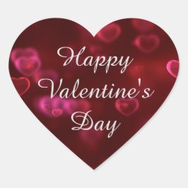 ハートハッピーバレンタインデーシール ハートシール
