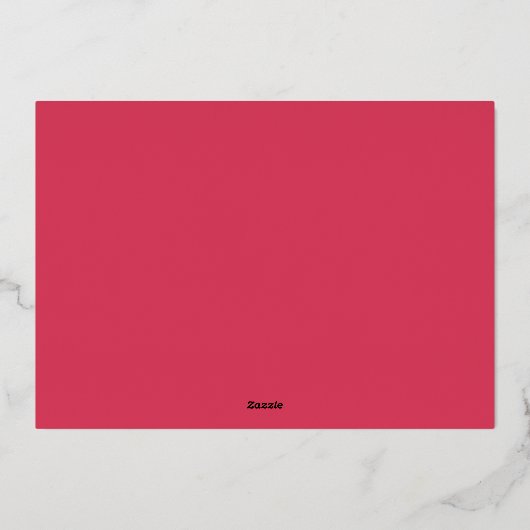 ハートハッピーバレンタインデースクリプトフォイル 箔シーズンカード (裏面)