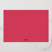 ハートハッピーバレンタインデースクリプト2フォトコラージュ 箔シーズンカード (裏面)