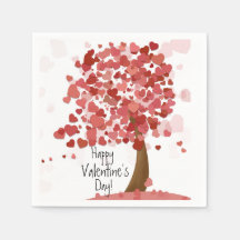 ハートハッピーバレンタインデーパーティーナプキンス