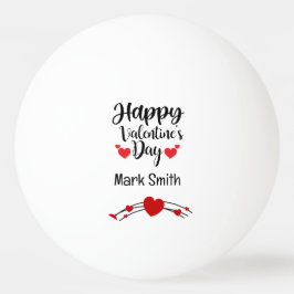 ハートハッピーバレンタイン；選手の恋人のための日 卓球ボール
