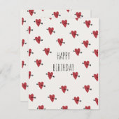 ハートハッピーバースデー シーズンカード (正面/裏面)