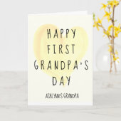 ハートハッピーファーストグランドパズデイカード カード (黄色い花)