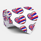 ハートハワイ州旗のネク芸術的タイ ネクタイ (ロール)