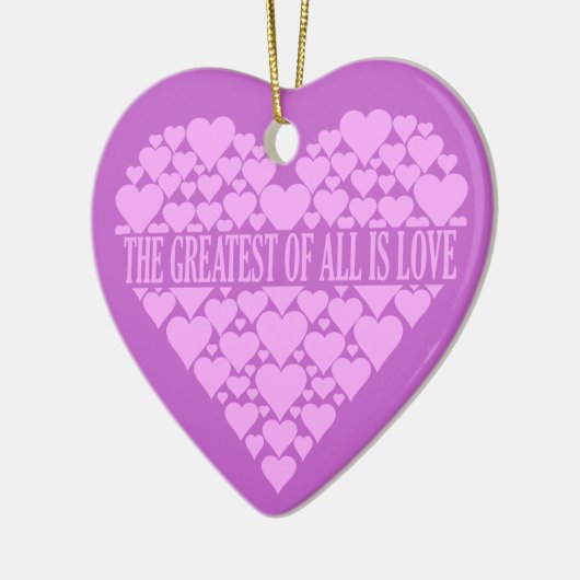 ハートハートカスタムオーナメント セラミックオーナメント (左)