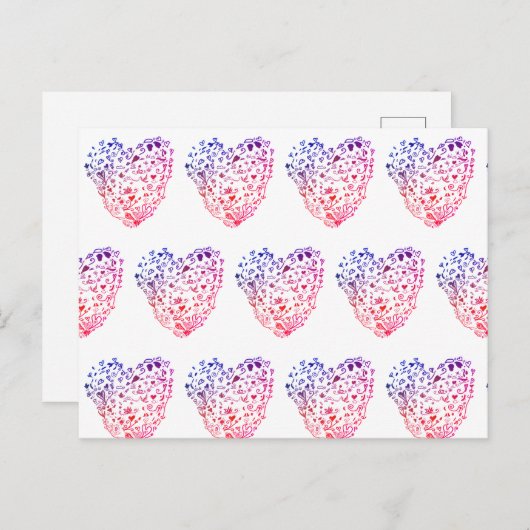 ハートハートスケッチはがき ポストカード (正面/裏面)