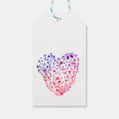 ハートハートスケッチカスタムギフトラベル ギフトタグ (裏面)