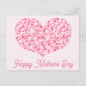 ハートハート |ハッピーマザーの日はがき ポストカード (正面)