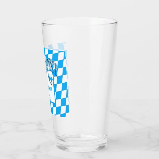 ハートバイエルンバイエルン国旗の色オクトーバーフェスト タンブラーグラス (左)