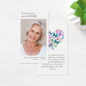 ハートバタフライメモリアル祈りの言葉カード (デスク)