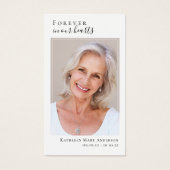 ハートバタフライメモリアル祈りの言葉カード (正面)