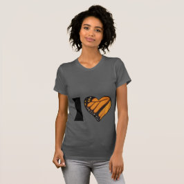 ハートバターフリスウィングズ写真撮影トップ Tシャツ