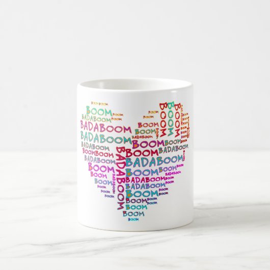 ハートバダボム コーヒーマグカップ (中央)